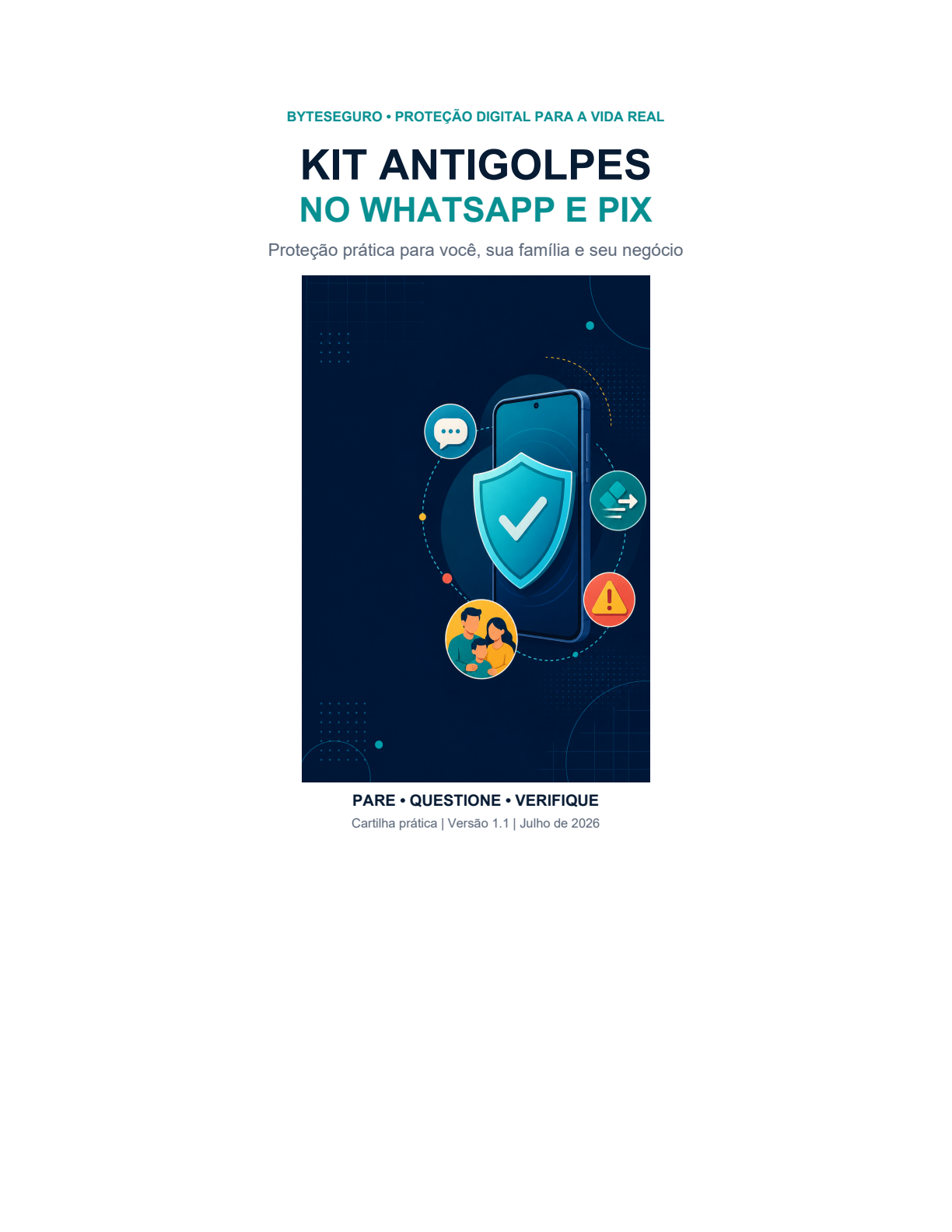 Capa do Kit Antigolpes no WhatsApp e Pix